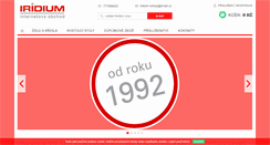 Desktop Screenshot of iridium-eshop.cz