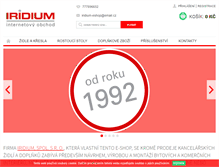 Tablet Screenshot of iridium-eshop.cz
